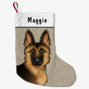 Search for german shepherd christmas stockings Black and tan