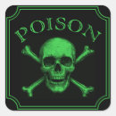 Search for halloween poison stickers Skull and crossbones
