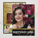 Search for black and gold sweet 16 invitations Golden