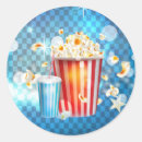 Search for movie night party stickers Popcorn