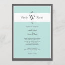Search for aqua and grey wedding invitations Elegant