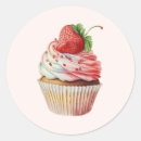 Search for strawberry cupcakes stickers Bakery