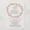 Search for floral baby sprinkle invitations Roses