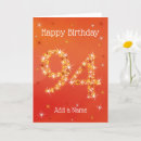 Search for 94th birthday cards 94 years old