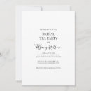 Search for black white bridal tea invitations For her