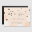 Search for peach baby girl shower invitations It's a girl