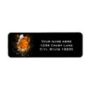Search for basketball return address labels Birthday