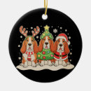 Search for hound christmas tree decorations Santa