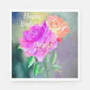 Search for special occasion napkins Flowers
