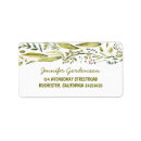 Search for rustic wreath return address labels Woodland
