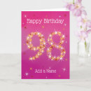 Search for 98th birthday cards 98 years old