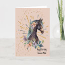Search for dark brown cards Horse