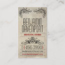 Search for worn business cards Retro