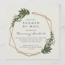 Search for geometric baby shower invitations Gold