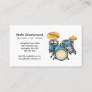 Search for set business cards Drums