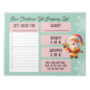 Search for santa notepads Christmas list