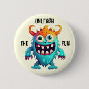 Search for cartoon monsters badges Halloween