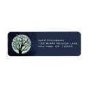 Search for tree silhouette return address labels Moon