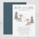 Search for deer gender reveal invitations Winter