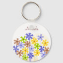Search for flower drawing key rings Cute