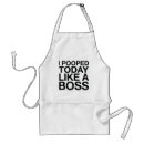 Search for like a boss aprons Funny
