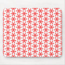 Search for red snowflake mouse mats Pattern