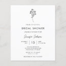 Search for white floral bridal shower invitations Stylish