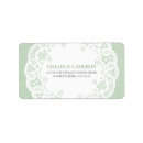 Search for mint green wedding return address labels Rustic