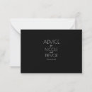 Search for minimalist wedding advice cards Blank