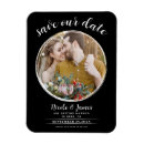 Search for black and white save the date magnets Minimal