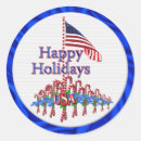 Search for patriotic christmas stickers Red white and blue