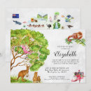 Search for australian animal invitations Watercolor
