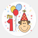 Search for monkey first birthday stickers Safari
