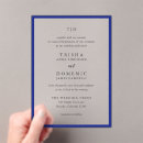 Search for elegant royal blue wedding invitations Modern