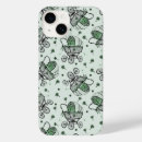 Search for green lucky clover pattern iphone cases St patrick's day