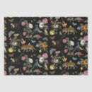 Search for tropical plants tissue paper Black
