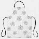 Search for hand drawn flowers aprons Abstract