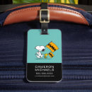 Search for peanuts luggage tags Woodstock