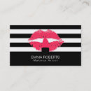 Search for black and white stripes business cards Beauty