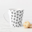 Search for black dog paw mugs Pattern of paws