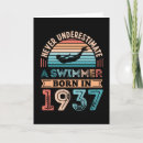 Search for swimmers birthday cards Water