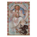 Search for alphonse mucha portraits posters Classical goddess illustration
