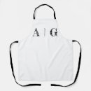 Search for customisation aprons Black and white