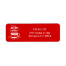 Search for warm wishes return address labels Xmas
