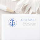 Search for nautical navy return address labels Typography
