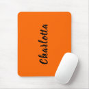 Search for solid orange mouse mats Minimalist