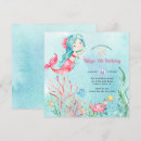 Search for mermaid square invitations Party