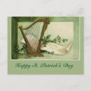 Search for irish harp cards Green
