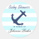 Search for blue stripes baby shower stickers Anchor