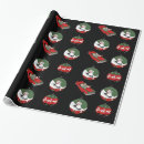 Search for black and white santa wrapping paper Green